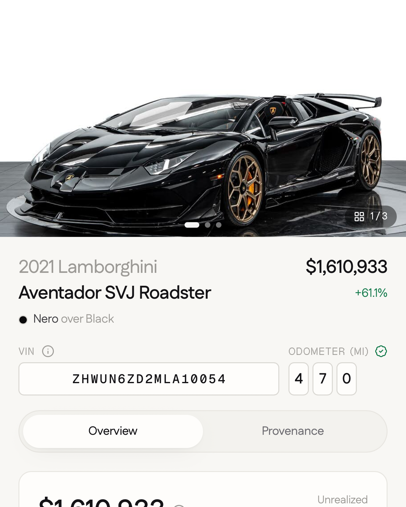 2021 Lamborghini Aventador SVJ Roadster